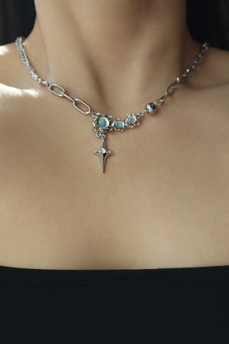 Opal Star Necklace | Silver Plated Pendants