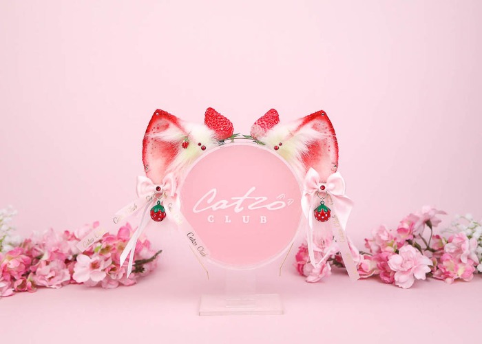 STRAWBERRY KITTEN ears