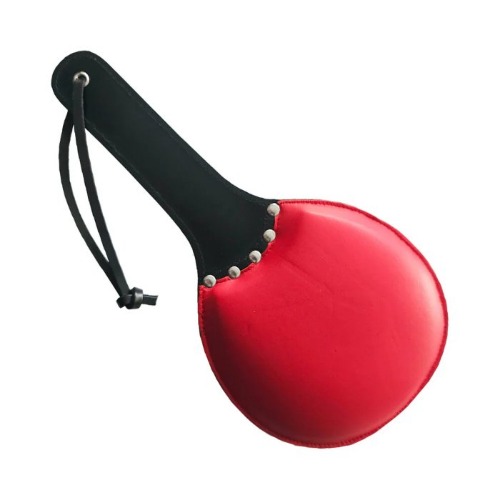 Rouge Leather Padded Ping Pong Paddle