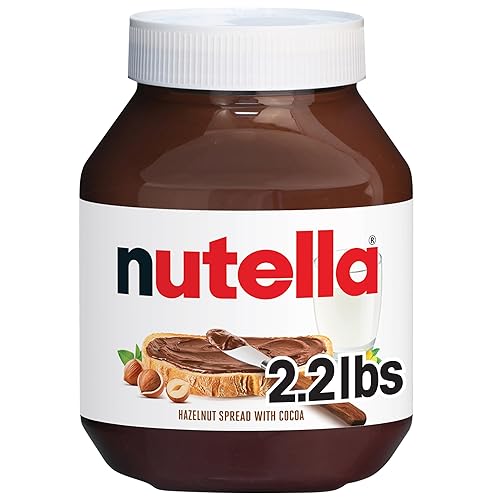 Nutella Hazelnut Spread with Cocoa for Breakfast, 35.3 oz Jar, Holiday Baking and Desserts - 35.3 Ounce (Pack of 1)