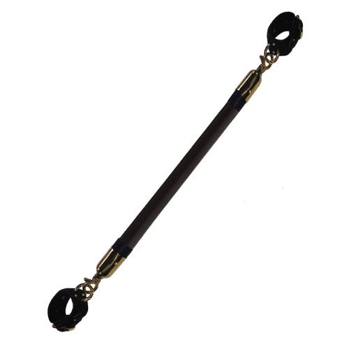 Medium Luxury Spreader Bar with Cuffs Set Black | Ankle Cuffs