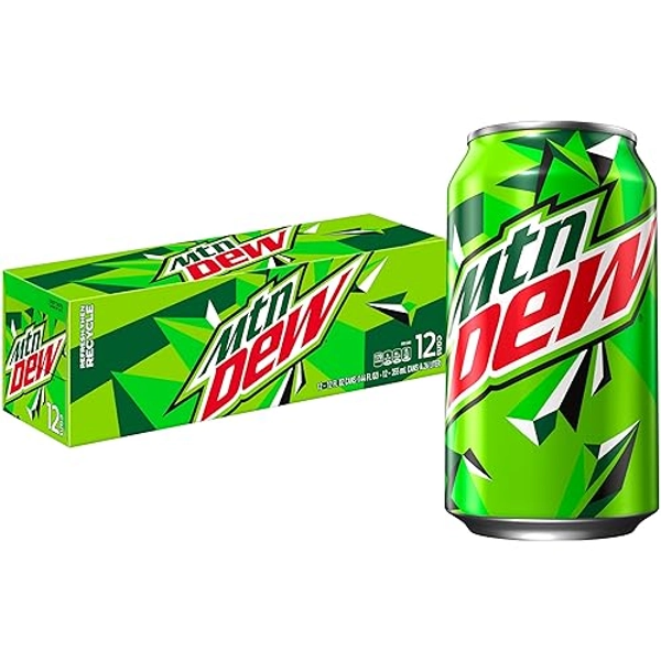 Mountain Dew Soda, 12 Fl Oz Cans (Pack of 12)