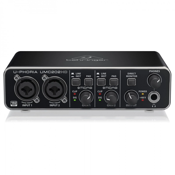 Behringer U-PHORIA UMC202HD USB Audio Interface at Gear4music
