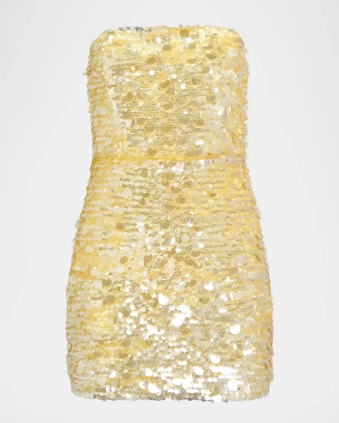 Nolia Strapless Sequined Mini Dress