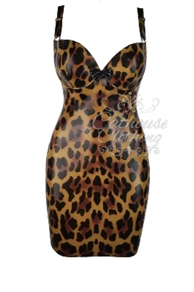 Cheetah bustier dress