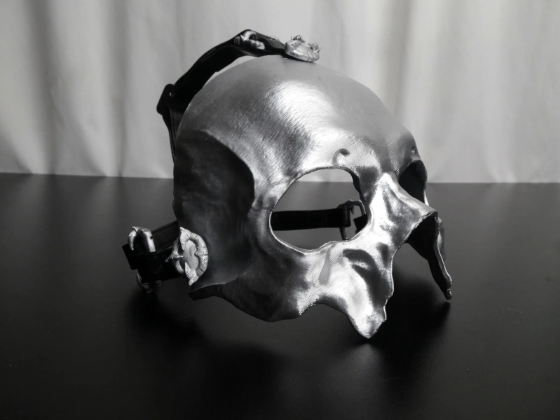 Papa Emeritus V - Papa 5 - Perpetua - Premium Papa V Perpetua Skeleta - Skeleta Half Adjustable Mask - Skeletour - Cosplay - Halloween