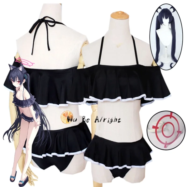 Blue Archive Kuromi Serika Costume da bagno Cosplay Costume