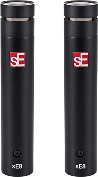 SE ELECTRONICS - sE8 Small Diaphragm Condenser Microphone with Mounting and Case, Factory Matched Pair