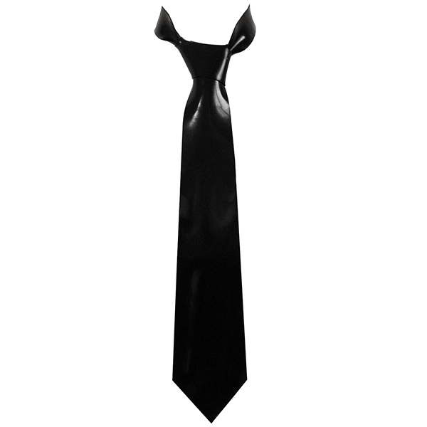 Latex Tie w/ Dressing for Pleasure Luxury Lubricant 20ml in supatex black