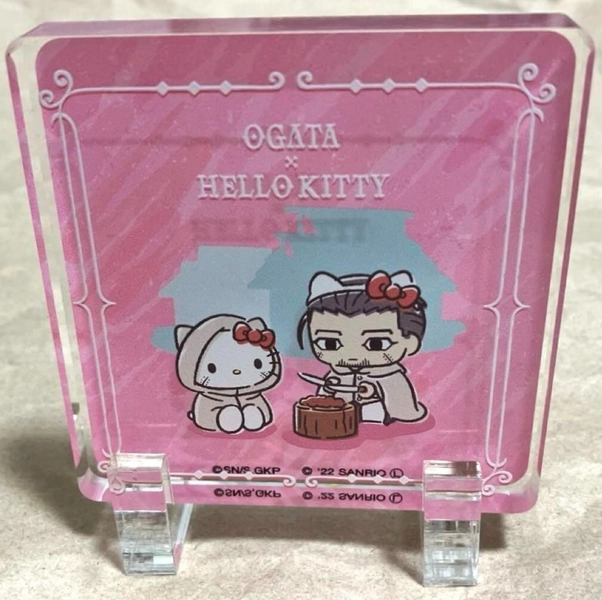 Japanese anime Golden Kamuy Acrylic stand Hyakunosuke Ogata Hello Kitty