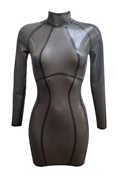 Contour Latex Dress - Latex Lace Bras by PANDORA DELUXE