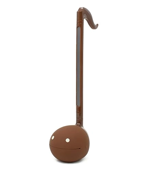 Otamatone Japanese Electronic Musical Instrument Portable Music Synthesizer from Japan by Maywa Denki Studio Award Winning, Educational Fun Gift for Children, Teens & Adults - Chocolate