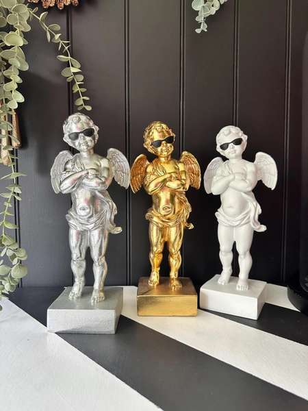 Swanky 'Too Cool' Cherub Figure | Decorative Accessorie | Decorative Ornament | Home Decor | Gift Ideas | Christmas Gifts