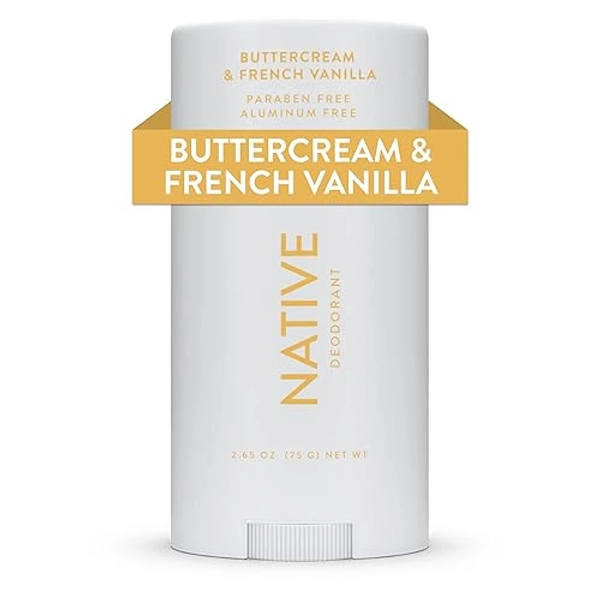 Native Deodorant Contains Naturally Derived Ingredients, 72 Hour Odor Control | Seasonal Scents for Women and Men, Aluminum Free with Baking Soda, Coconut Oil & Shea Butter | Buttercream & Vanilla