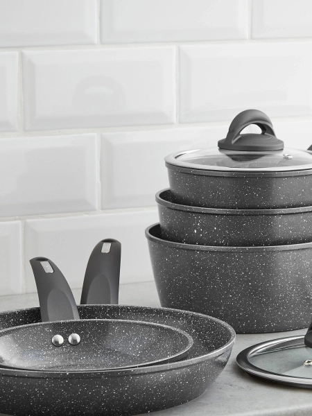 Tower 5 Piece Clear Pan Set