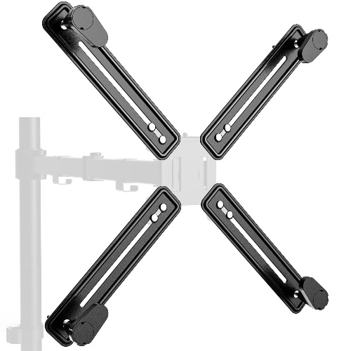 WALI VESA Mount Bracket Adapter Monitor Arm Mounting Kit for Screen 13 to 27 inch, VESA 75mm and 100mm (UVVEP) - VESA Bracket Adapter