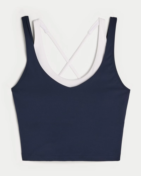 Gilly Hicks Active Boost Layered Plunge Tank