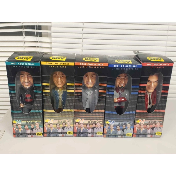  NSYNC Bobbleheads Full Set of 5 - 2001 Best Buy Collectible