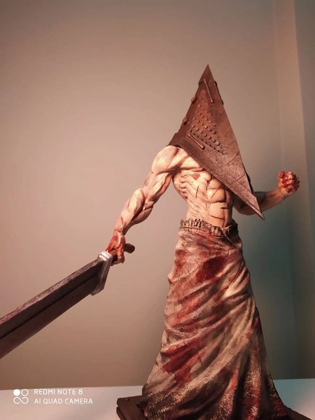 Silent hill pyramid head statue,12'', horror decor