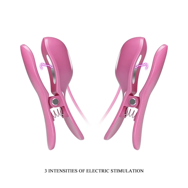 Pretty Love - Nipple Clip 7 vibration functions 3 electric shock functions