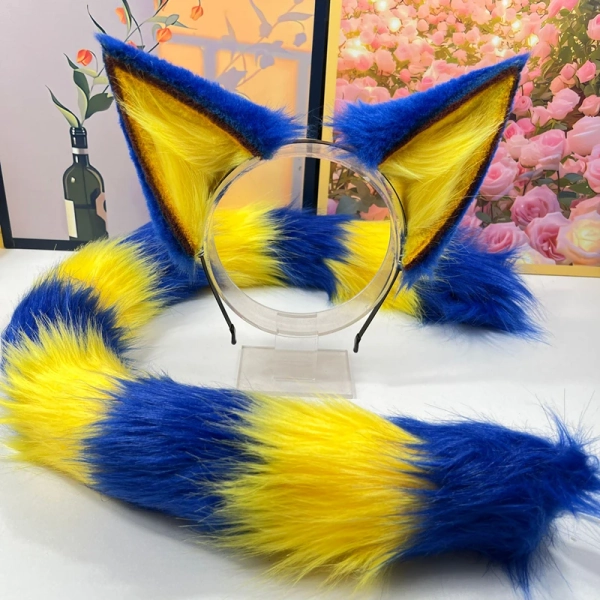 Customized Handmade Cat Ears Hairhoop Tail Ankha From Animal Crossing Cosplay Costume Accessories For Christmas Halloween - AliExpress 200000532