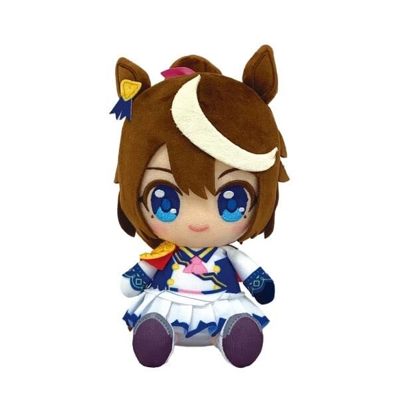 BANDAI Uma Musume Pretty Derby Tokai Teio Chibi Plush Doll 16.5cm Stuffed Toy