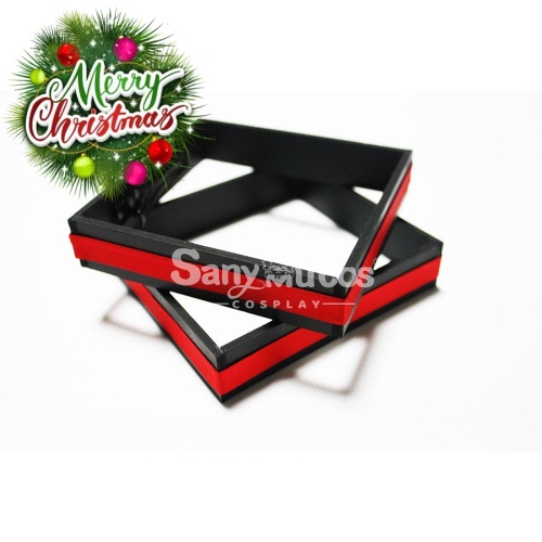 【In Stock】Vocaloid Hatsune Miku Cosplay Gray Patent Leather Cosplay Costume - Props / Headgear