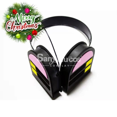 【In Stock】Vocaloid Hatsune Miku Cosplay Gray Patent Leather Cosplay Costume - Props / Earphone