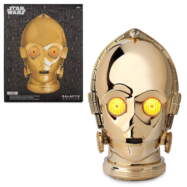 C-3PO Premium Electronic Head with Lights and Sounds – Star Wars – Galactic Archive Series | Disney Store