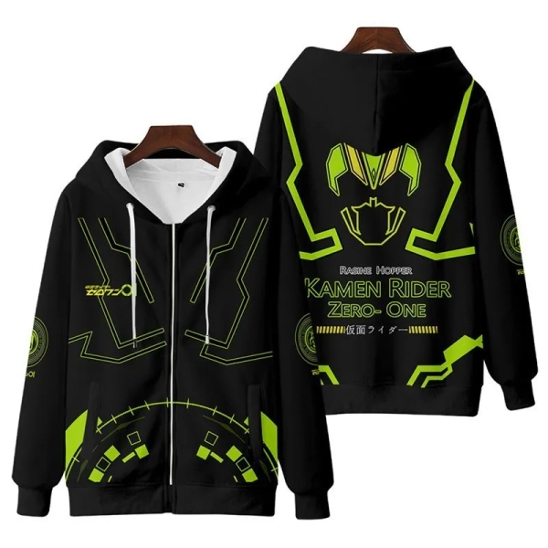Kamen Rider Zip-up Hoodie - Hakusuru Anime Clothing & Merch