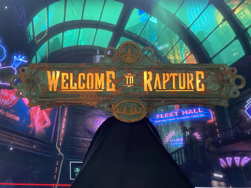 13 Inch Bioshock Inspired Rapture Aged Sign, Art Deco Sign, Game Room Decor, Video Game Art,  Gamer Gifts, Atlas, Jack Ryan, Adam