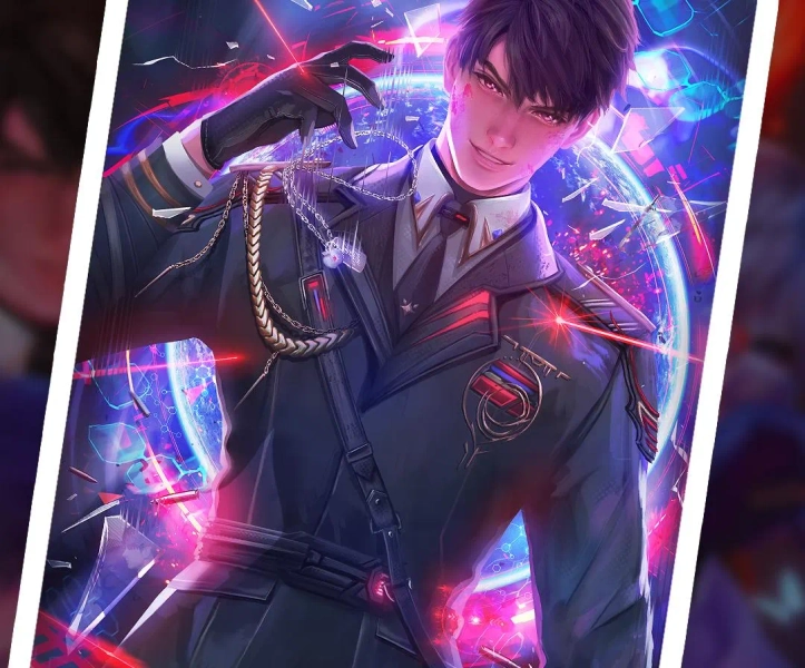 CALEB Love and Deepspace Art Print Poster, Gift for Gamer