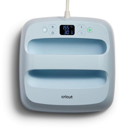 Cricut EasyPress 3 | 22,5cm x 22,5cm (9" x 9") | Präzise Temperaturregelung bis 205 °C (400 F) | Bluetooth®-Technologie Heizpresse zur Aufbügel- (HTV), Infusible Ink- und Sublimationsmaterialien - EasyPress 3