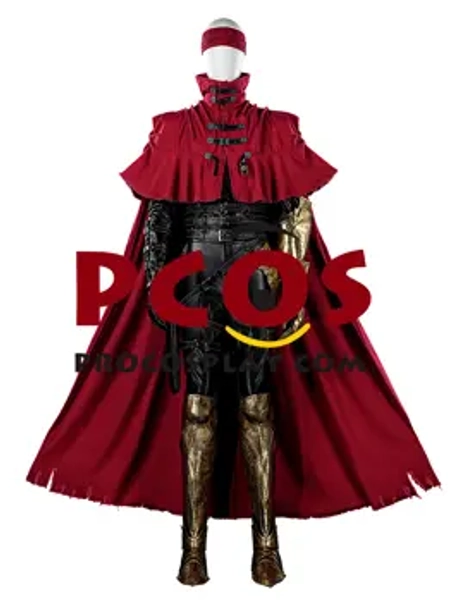Final Fantasy VII Vincent Valentine Cosplay Costume C09088 Upgraded Version