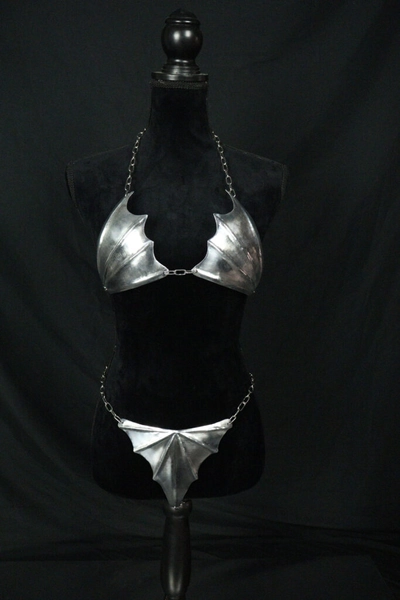 Eclipse Fluted Bat Armor Bikini Set - Chains of Metal