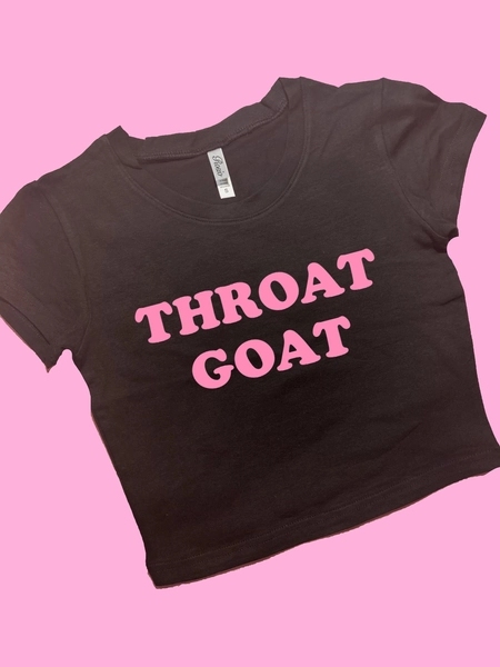 Throat Goat SNUG FIT Crop Top | Crop Top | Graphic Top | Gift For Her | Y2K Baby Tee | Y2K crop top | Gift for friend