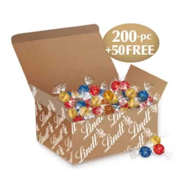 LINDOR 200-pc Truffles Box and 50 Truffles Free