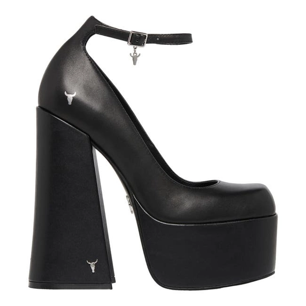 Dizzy Black Platform Heels | 8 