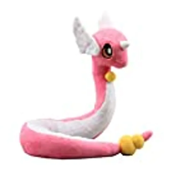uiuoutoy Pink Shiny Dragonair Plush Stuffed Toy 26''