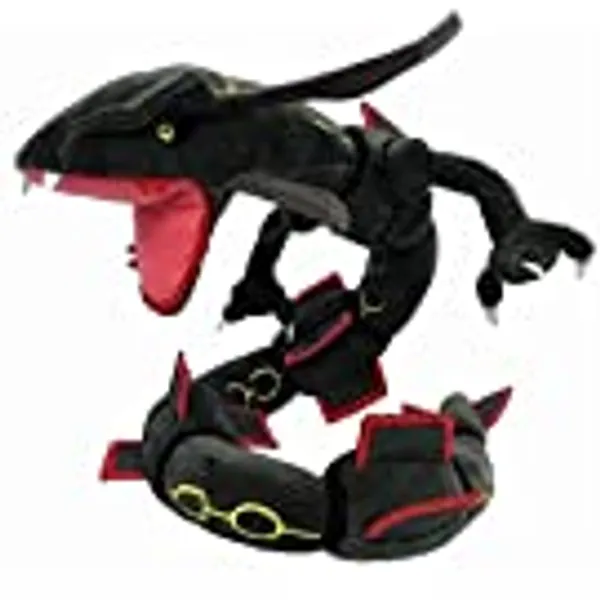 Rayquaza Plush Doll Stuffed Figure Toy 31 inch Gift，Birthday Gifts for Kids, (Black)