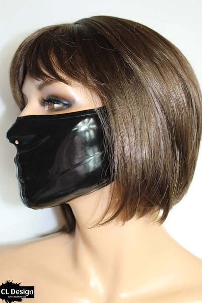 CL Design Latex Ultimate Medical Mask Nurse ergonomic forming Roleplay Fetish Rubber