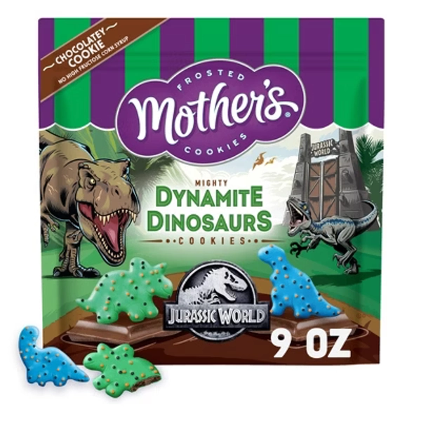 Motherâs Cookies Chocolatey Dynamite Dinosaurs Bag - 9oz
