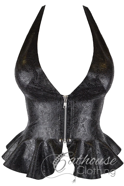 Latex oriental dragon Ebony top | medium