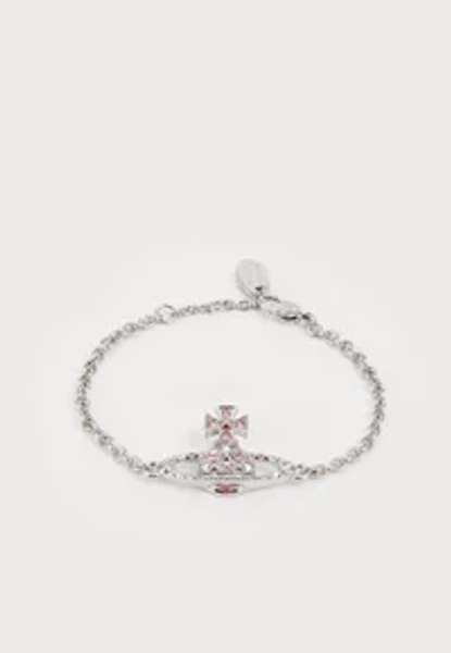 MAYFAIR BAS RELIEF BRACELET - Armband - light rose crystal/silver-coloured