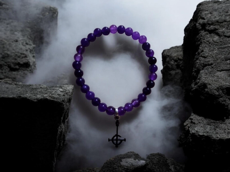 Purple Quartz Ghost Band Bracelet Ghost BC