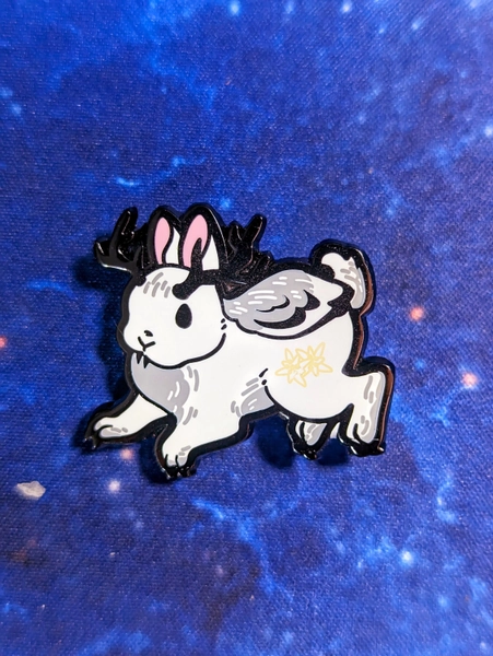 Wolpertinger Cryptid Enamel Pin