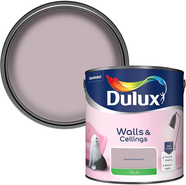 Dulux Emulsion Paint Matt or Silk All Colours 2.5L Walls &amp; Ceiling