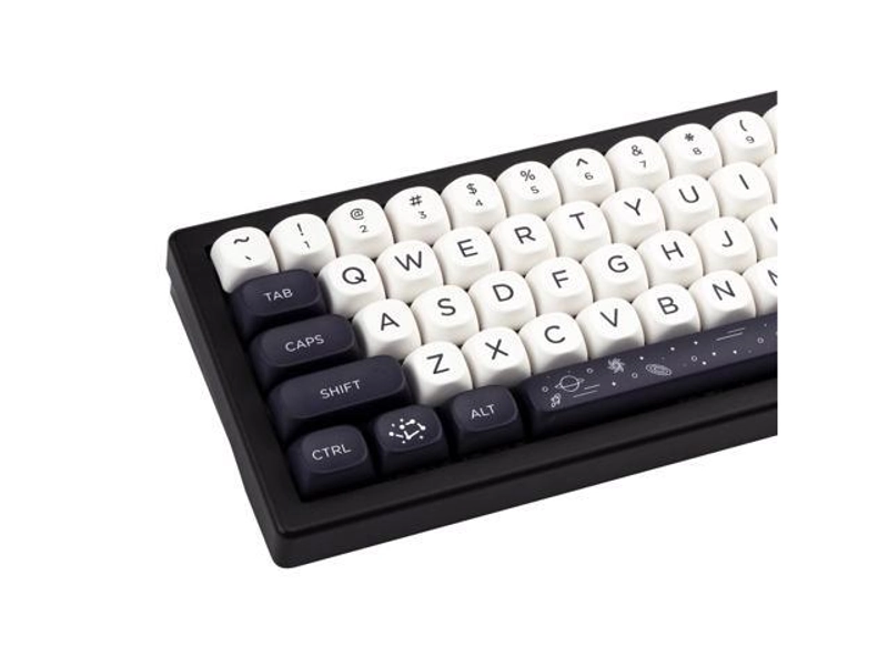 GEKUCAP MOA Black and White Space Keycaps 
