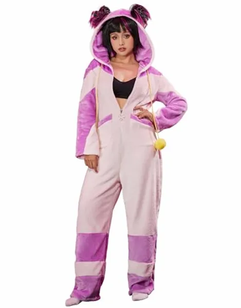 miccostumes Women's Onesie Pajama Ninja Coaplay Fullset Kawaii Homewear With Spider Doll - Large - Colorful