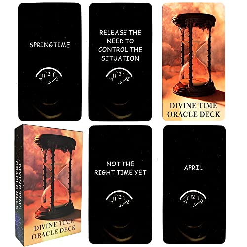 soulme Time Oracle Cards Deck, Divine Timing Oracle Cards, Oracle Cards for Beginners,Answers to All Your Timing Related Questions